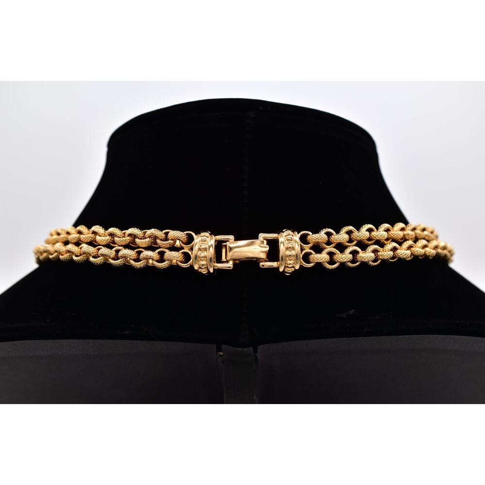 Authentic Dior Gold and Black Necklace with Pearl and Crystal Accents - Picture 6 of 12